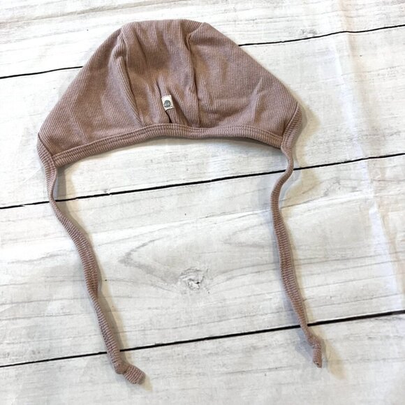 Lil Legs Mauve Ribbed Bonnet - Picture 5 of 5